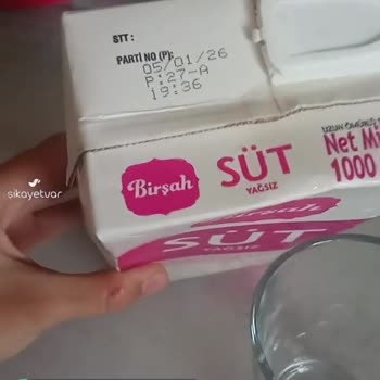 Birşah Yoğurt Gibi Çıkan Süt