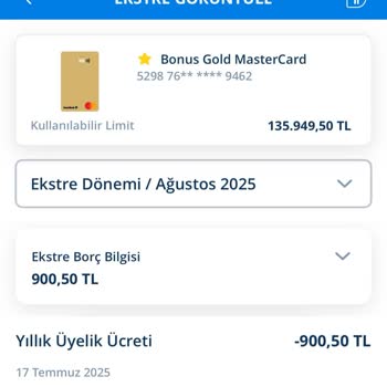 Bilgilendirme Yapılmadan Yansıtılan Yıllık Kart Ücreti Şaşkınlığı