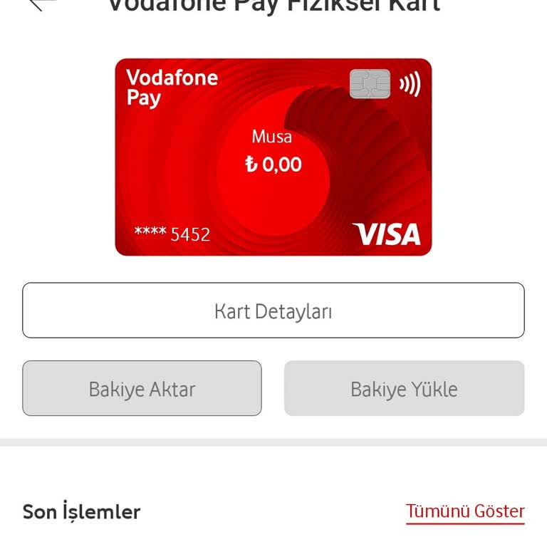 Kapalı Vodafone Pay Kartımdaki Bakiyenin İadesi Yapılmıyor