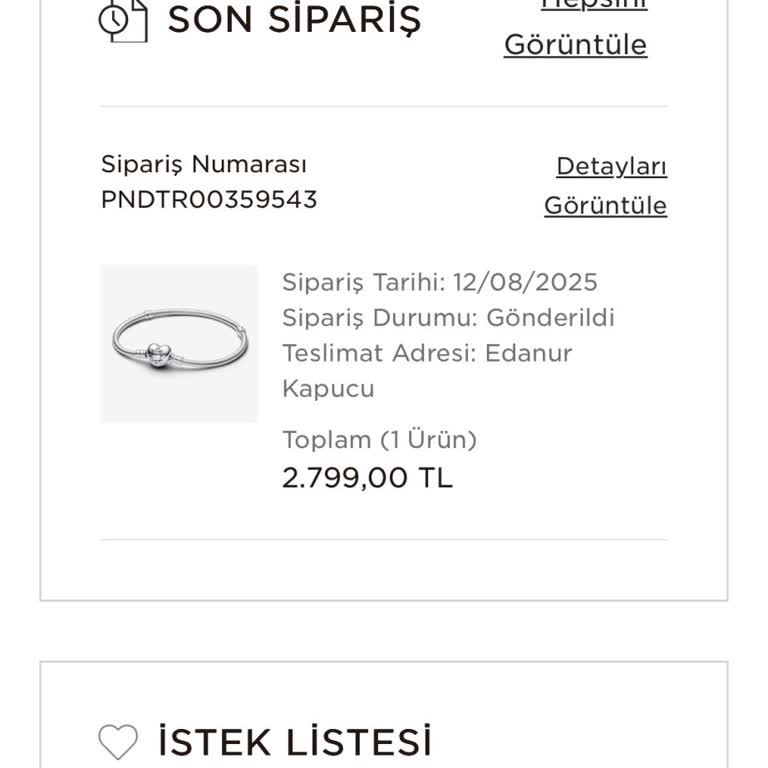 Pandora Siparişimde Sertifika Ve Fatura Eksikliği, Müşteri Hizmetlerine Ulaşılamıyor