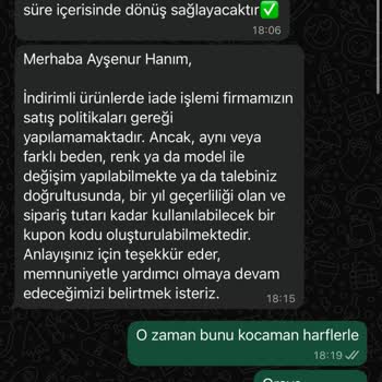 İndirimli Ürün İadesi Reddi Ve Yetersiz Bilgilendirme Nedeniyle Mağduriyet