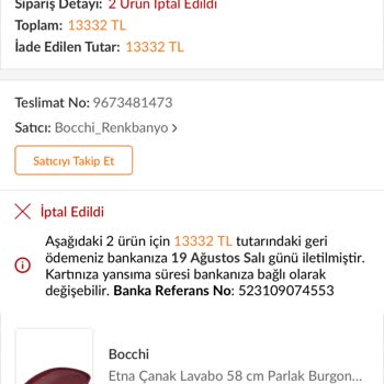 Fiyat Artışı Sonrası Siparişim İptal Edildi Ve Destek Alamadım
