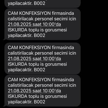 İŞKUR'dan Sürekli Tekrarlanan Bilgilendirme Mesajları Nedeniyle Yaşanan Rahatsızlık