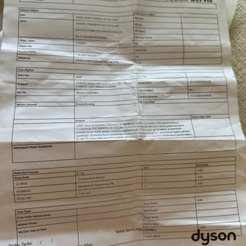 Garanti Kapsamındaki Dyson Süpürgem Sürekli Arızalanıyor, Değişim Talep Ediyorum