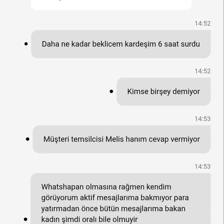 Çekim Talebim Onaylanmadı, Müşteri Hizmetleri Yanıtsız