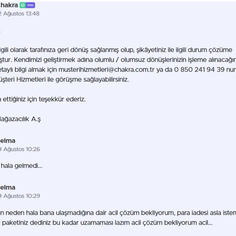 Siparişim Kayıp, Ne Ürün Var Ne Bilgilendirme!