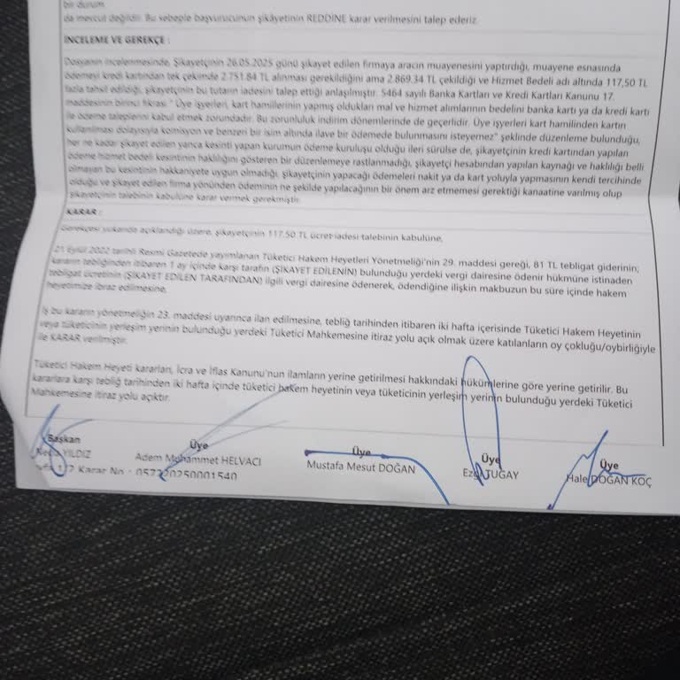 Tüvtürk Kredi Kartı Komisyonu Bilgilendirilmeden Kesildi, İade Yapılmıyor