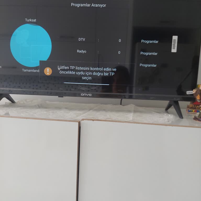 Onvo 32 İnç TV'de Kurulumda TP Bulunamadı Ve Sinyal Sorunu