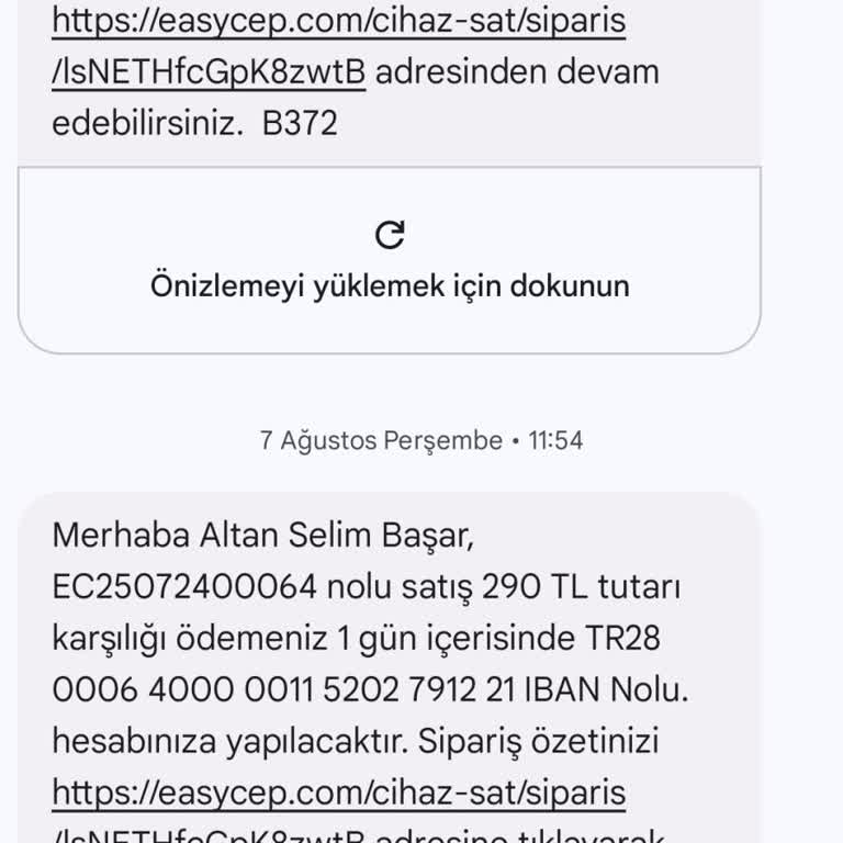 EasyCep Satışında Geciken Ödeme Nedeniyle Mağduriyet