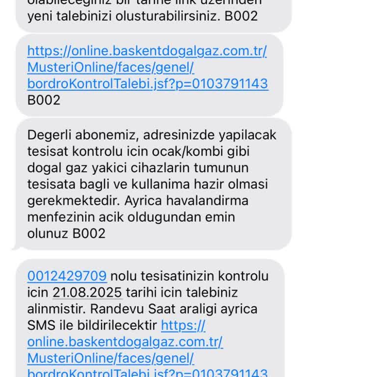 Doğal Gaz Açma Randevum Haber Verilmeden İptal Edildi, Mağdur Edildim