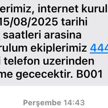 Türk Telekom'da Defalarca Kurulum Randevusu Verilip Hiçbirinin Gerçekleşmemesi