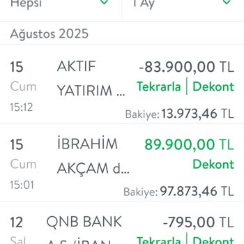Para Transferi Sonrası Yetersiz Bilgilendirme Ve İade Talebi