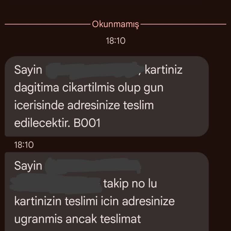 Kredi Kartım Evde Olmama Rağmen Teslim Edilmedi Sistemde Yanlış Bilgi Var