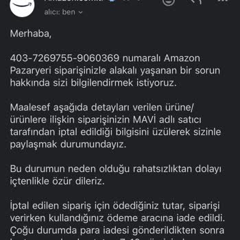Amazon'da Kuponla Alınan Ürünün Keyfi İptali Ve Müşteri Mağduriyeti