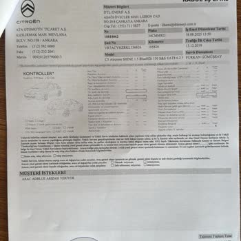 Garanti Kapsamında Satın Alınan Araçta Arıza Ve Mağduriyet