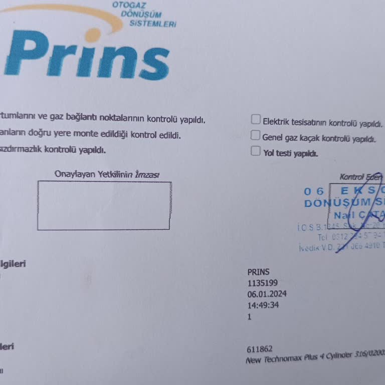 Prins Silverline Otogaz Sistemi Arızası Nedeniyle Aracım Gazda Çalışmıyor