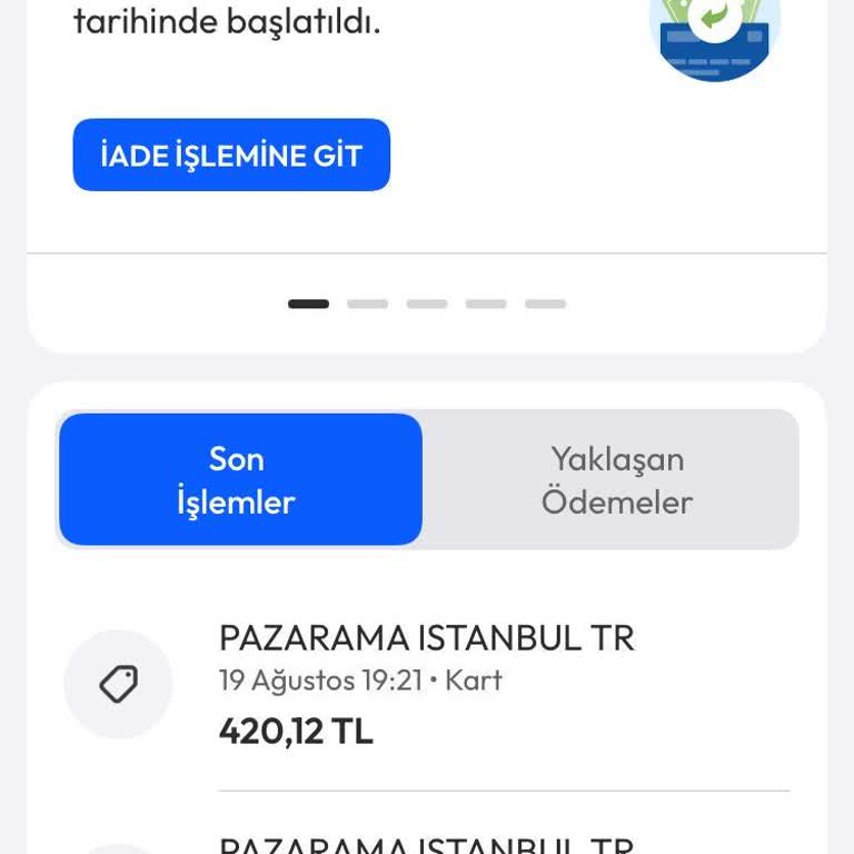 Kredi Kartımdan Bilgim Dışında Çekim Yapıldı İade Bekliyorum