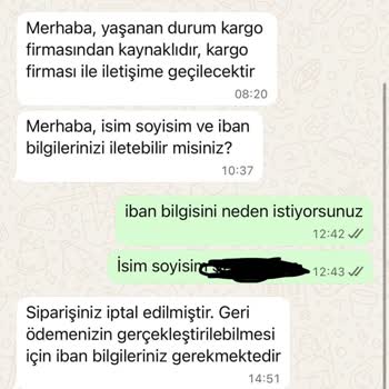Siparişim İptal Edildi Para İadem Yapılmadı