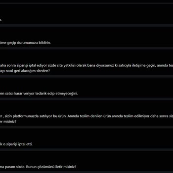 İptal Edilen Sipariş Sonrası Bakiyemin İadesi Yapılmadan Hesabım Kapatıldı