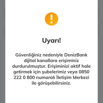 Denizbank Dijital Erişim Engeli: Mağduriyetim Giderilmiyor