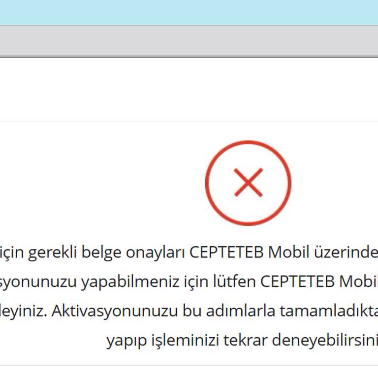CepteTeb Hesabım Aktif Edilmiyor, Bilgi Ve Çözüm Alamıyorum