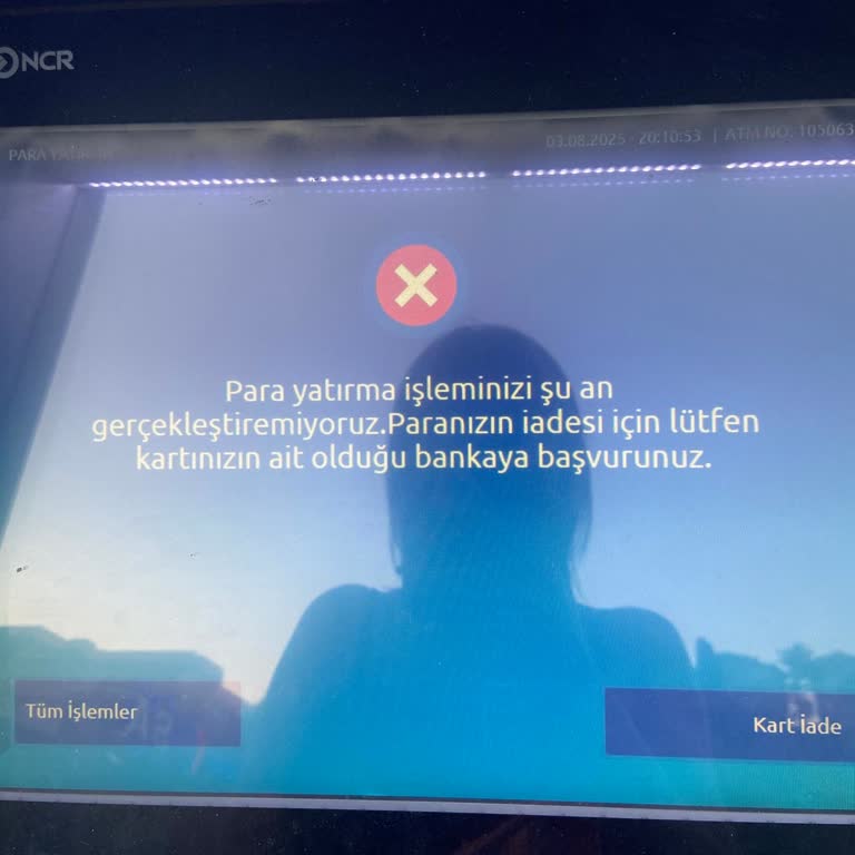 ATM Arızası Sonrası 17 Gündür Yatırılan Parama Ulaşamıyorum