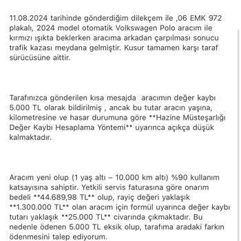 Değer Kaybı Ödemesinde Büyük Mağduriyet Ve Yetersiz Açıklama