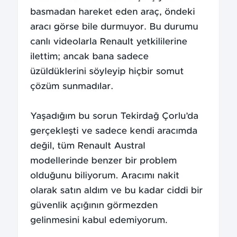 Renault Austral'da Ciddi Güvenlik Açığı Ve Çözüm Eksikliği