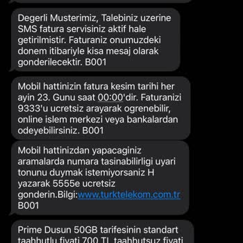Türk Telekom Paket Değişikliğinde Yüksek Fatura Şoku Ve Taahhüt Sorunu
