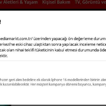 Media Markt Kampanyasında Alt Limit Belirtilmeden Düşük Teklif Verilmesi Mağduriyeti