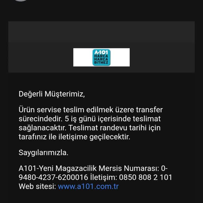 Sipariş Verildiği Halde Çamaşır Makinesi Teslim Edilmiyor, İade Talebi Reddedildi