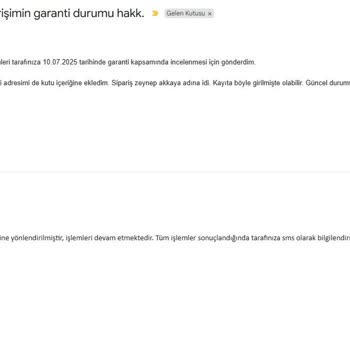 Adres Değişikliği Dikkate Alınmadı, Ürünüm Kayboldu