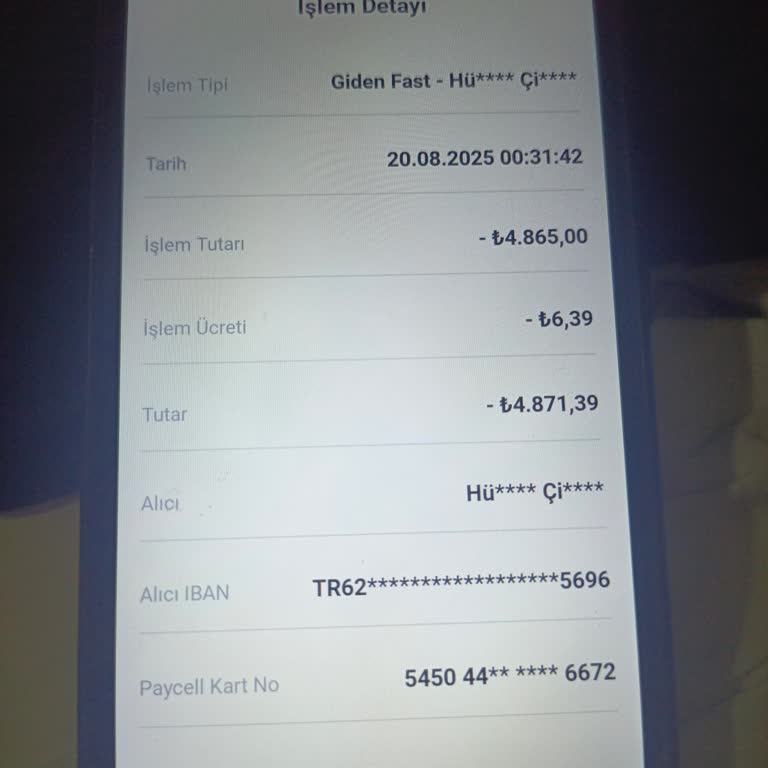 FAST İşleminde Para Çekildi, Hesabıma Aktarılmadı Ve Acil İhtiyacım Var