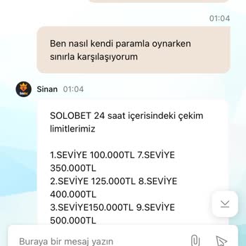 Solobet Para Çekme İşleminde Eksik Ödeme Ve Bilgilendirme Sorunu