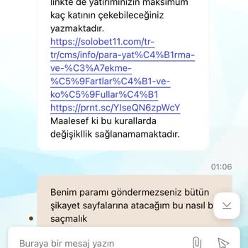Solobet Para Çekme İşleminde Eksik Ödeme Ve Bilgilendirme Sorunu