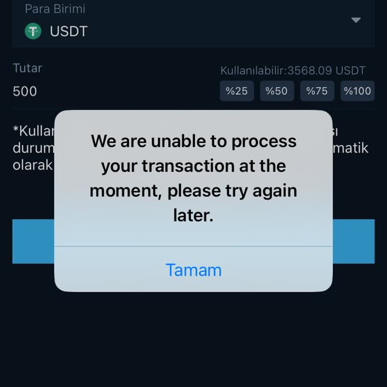Bitexen Global'de USD Aktarımı Hatası Ve Müşteri Hizmetlerinden Yanıtsızlık