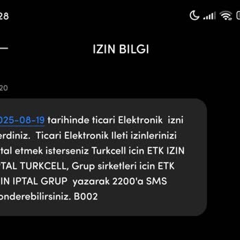 Turkcell Abonesi Olmadığım Halde Ticari Elektronik İleti Ve İptal Sorunu