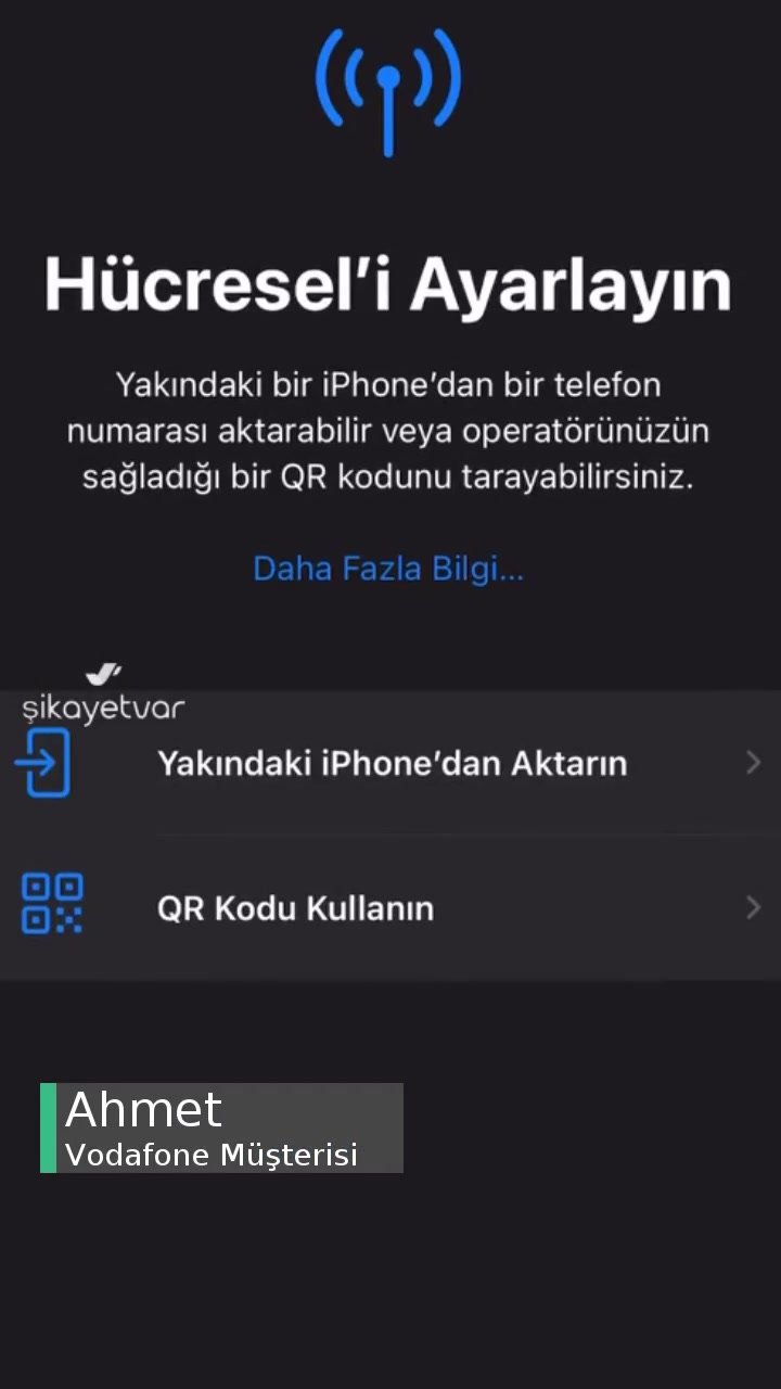 Vodafone E Sim QR Kod Daha Önce Okutuldu Hatası videonun kapak resmi