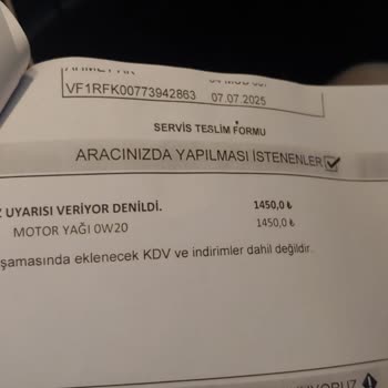 Renault Kangoo'da Sürekli Yağ Eksiltme Ve Garanti Kapsamında Ücret Talebi