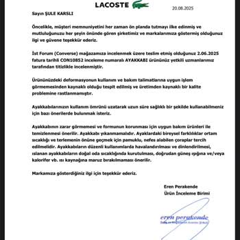 Su Temasıyla Boyası Akan Ayakkabı Ve İade Sorunu