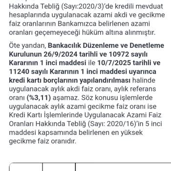Yasal Hakkım Olan Kredi Kartı Yapılandırması Reddi Ve Uygun Faiz Talebim