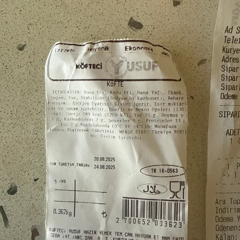 Eksik Gramajlı Ürün Ve Yetersiz Çözüm Sunulması