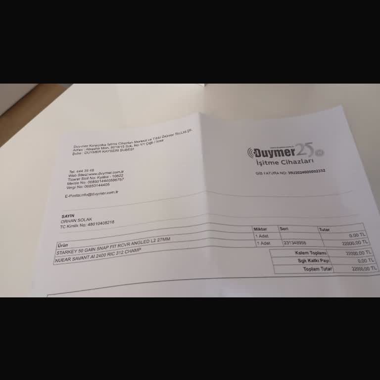 Duymer İşitme Cihazları Garanti Kapsamında Emanet Cihaz Verilmemesi Mağduriyet Yarattı