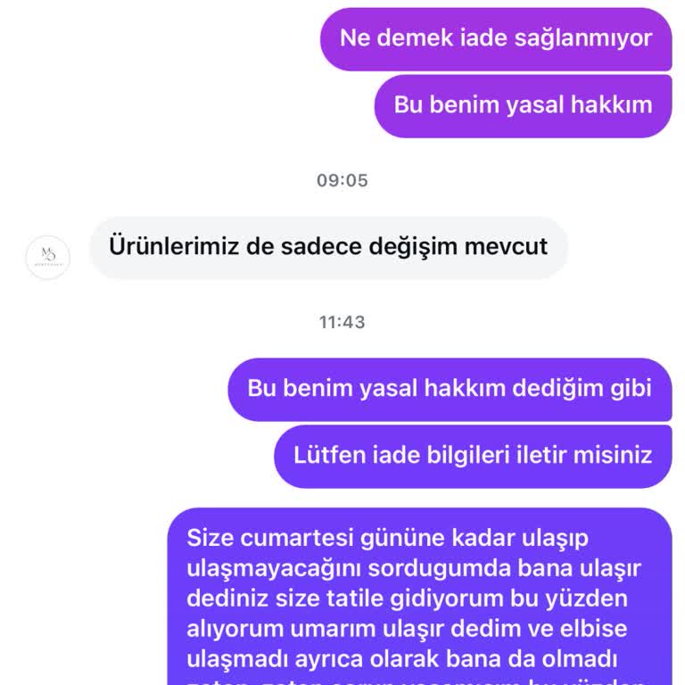 İade Hakkım Engellendi, Mağduriyet Yaşadım
