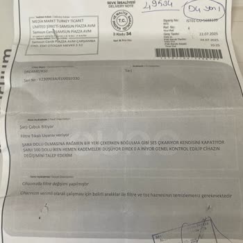 Dikey Süpürgem Servisten Sonra Tekrar Arızalandı Çözüm Bulunmuyor