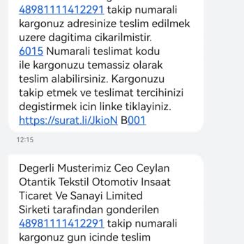 Sürat Kargo'nun Keyfi Dağıtım Uygulamaları Müşterileri Mağdur Ediyor