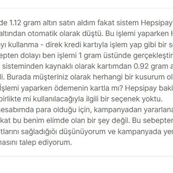 Kampanya Ödülüm Hepsipay Bakiyem Yüzünden Yüklenmedi Çözüm Bekliyorum