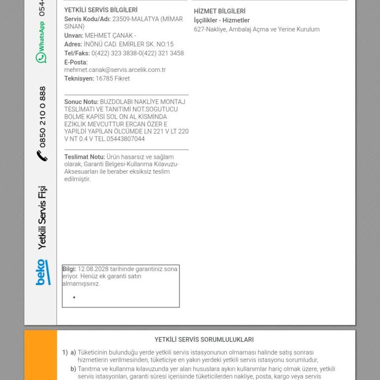 Yeni Alınan Beko Buzdolabı Hasarlı Teslim Edildi, Çözüm Sunulmuyor!