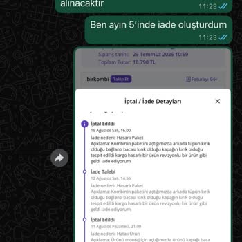 Kırık Kombi Teslim Edildi, İade Sürecinde Mağdur Edildim Kimse Sorumluluk Almadı