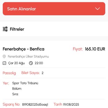 Biletalsat Üzerinden Aldığım Maç Biletleri Passolig Hesabıma Transfer Edilmedi
